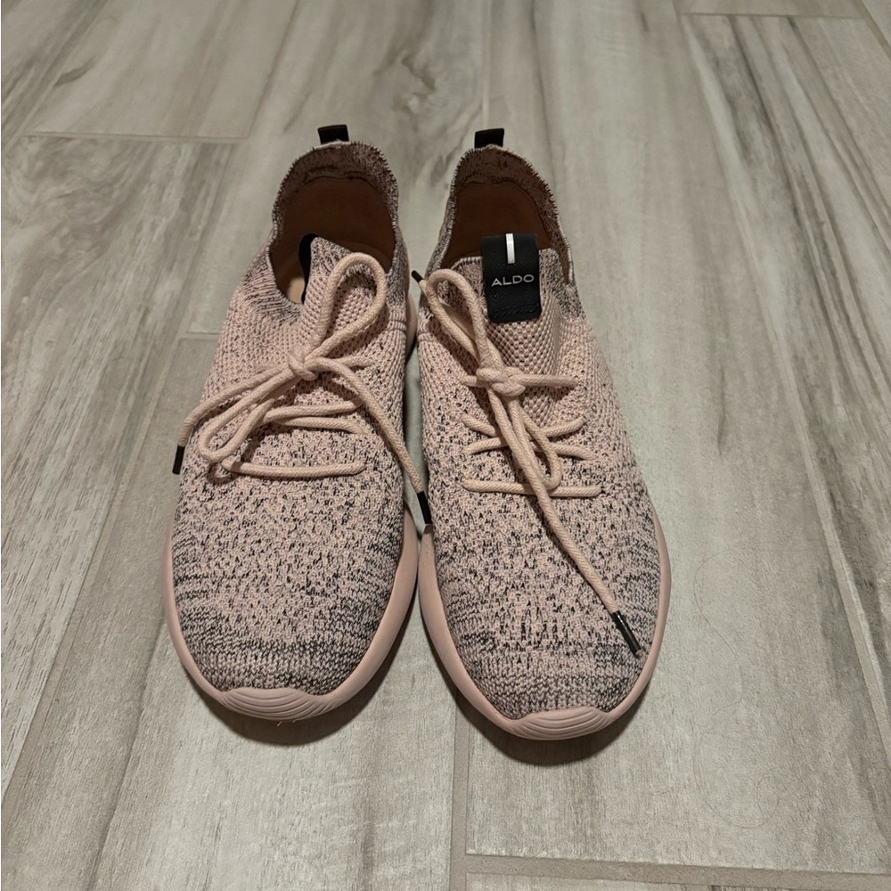 Aldo Pink Knit Sneakers